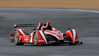 Illustration for article titled Corvette-Engined Formula Le Mans LMP2 Racer Makes Angry Noises